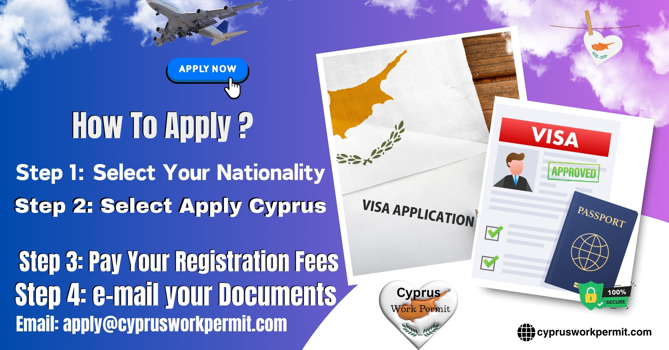 Applying for a Work Permit, Student Visa, Business Visa, Investor Visa, and Resident Card Visa from Chad to Cyprus?